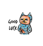 White beachの猫たち（個別スタンプ：28）