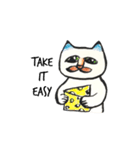 White beachの猫たち（個別スタンプ：31）