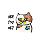 White beachの猫たち（個別スタンプ：32）
