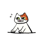 White beachの猫たち（個別スタンプ：34）