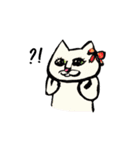 White beachの猫たち（個別スタンプ：36）