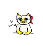 White beachの猫たち（個別スタンプ：37）