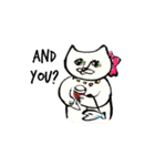White beachの猫たち（個別スタンプ：38）