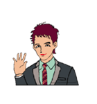 働く男性シリーズ：ヤングマン JW（個別スタンプ：1）