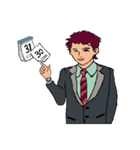 働く男性シリーズ：ヤングマン JW（個別スタンプ：12）