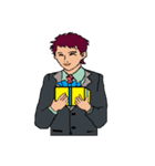 働く男性シリーズ：ヤングマン JW（個別スタンプ：17）
