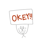 へのへのもへじ English（個別スタンプ：3）