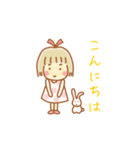 女の子とウサギの敬語＆日常ことば（個別スタンプ：2）