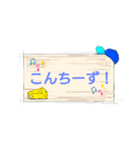 デカ文字挨拶。あ！チーズ好き！（個別スタンプ：2）