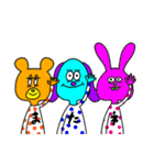 イヌとクマとウサギ（個別スタンプ：40）