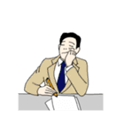 毎日疲れるサラリーマンの一日（個別スタンプ：19）