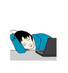 毎日疲れるサラリーマンの一日（個別スタンプ：20）