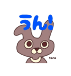 うさぎの太郎と花子とショーちゃんの日常（個別スタンプ：7）