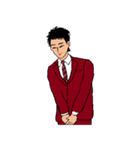 働く男性シリーズ：ヤングマン ブラウン JW（個別スタンプ：5）