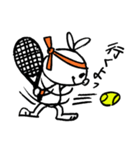 日々ウサギ2(テニス)（個別スタンプ：21）