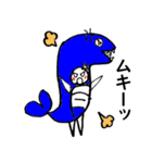 魚と中の人（個別スタンプ：9）