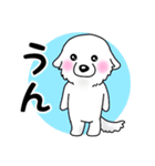 大きな白い犬 ピレネー犬5【共感】（個別スタンプ：4）