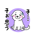 大きな白い犬 ピレネー犬5【共感】（個別スタンプ：12）