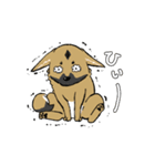 黒マズルの雑種犬 クロハナさん（個別スタンプ：4）