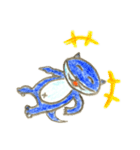 カワウソの「アオくん」（個別スタンプ：1）