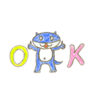 カワウソの「アオくん」（個別スタンプ：7）