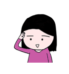 情緒不安定な女（個別スタンプ：2）
