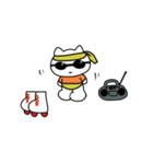 人っぽいネコの日常（個別スタンプ：4）