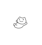 人っぽいネコの日常（個別スタンプ：5）