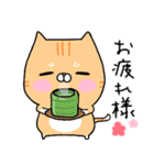 のほほん猫(茶白)（個別スタンプ：13）