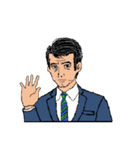 働く男性シリーズ：ミドル JW（個別スタンプ：1）