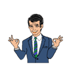 働く男性シリーズ：ミドル JW（個別スタンプ：6）