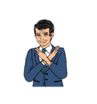 働く男性シリーズ：ミドル JW（個別スタンプ：7）