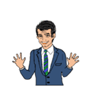 働く男性シリーズ：ミドル JW（個別スタンプ：8）