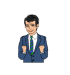 働く男性シリーズ：ミドル JW（個別スタンプ：9）