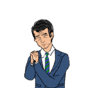 働く男性シリーズ：ミドル JW（個別スタンプ：10）