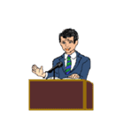 働く男性シリーズ：ミドル JW（個別スタンプ：22）