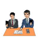 働く男性シリーズ：ミドル JW（個別スタンプ：25）