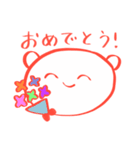 ハンコ風クマのスタンプ（個別スタンプ：12）