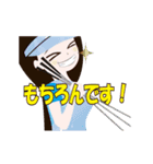 ゴルフ女子 動く敬語バージョン（個別スタンプ：19）