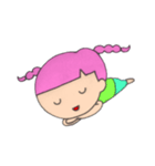 みつあみ さくらちゃん（個別スタンプ：3）