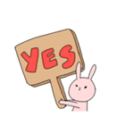 クールに見えて実は表情豊かなうさぎ（個別スタンプ：16）