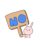 クールに見えて実は表情豊かなうさぎ（個別スタンプ：17）