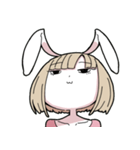 ウサギのエミ（個別スタンプ：1）