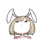 ウサギのエミ（個別スタンプ：4）