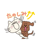 陽気ないぬとねこ（個別スタンプ：14）