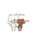 陽気ないぬとねこ（個別スタンプ：22）