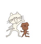 陽気ないぬとねこ（個別スタンプ：25）