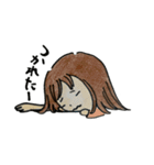 色鉛筆の女の子の日常（個別スタンプ：2）