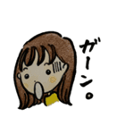 色鉛筆の女の子の日常（個別スタンプ：4）
