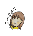 色鉛筆の女の子の日常（個別スタンプ：9）